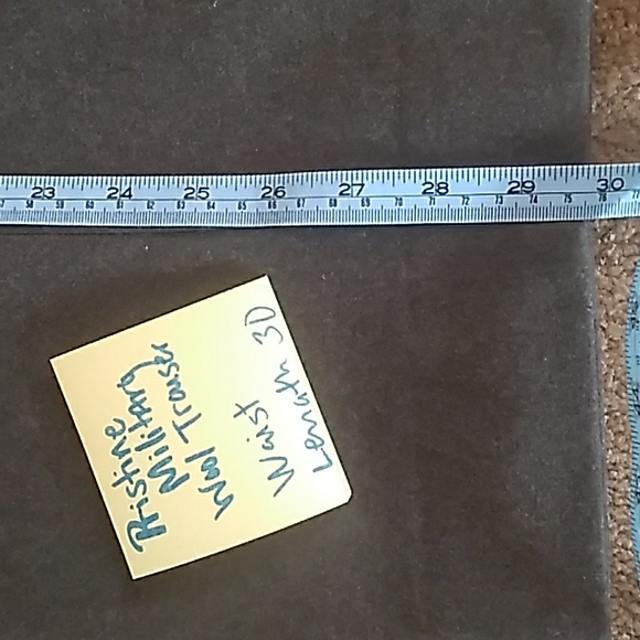 🪖 Vintage GREEN WOOL ARMY Pants PRISTINE UNISEX Rare Condition - Picture 2 of 15